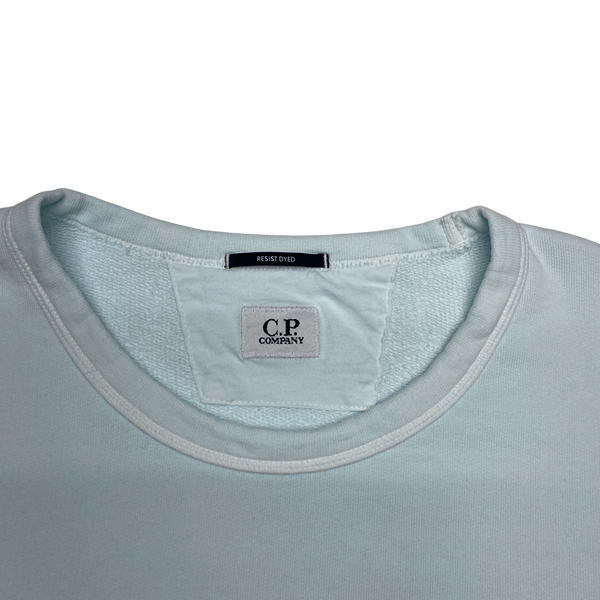 CP Company Ice Blue Cotton Sweatshirt