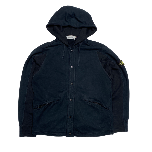 Stone Island 2015 Dark Navy Hooded Jumper