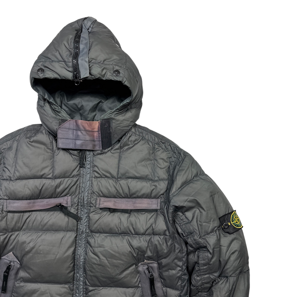 Stone Island 2007 Opaque Nylon Tela Mesh Badge Puffer  - XL