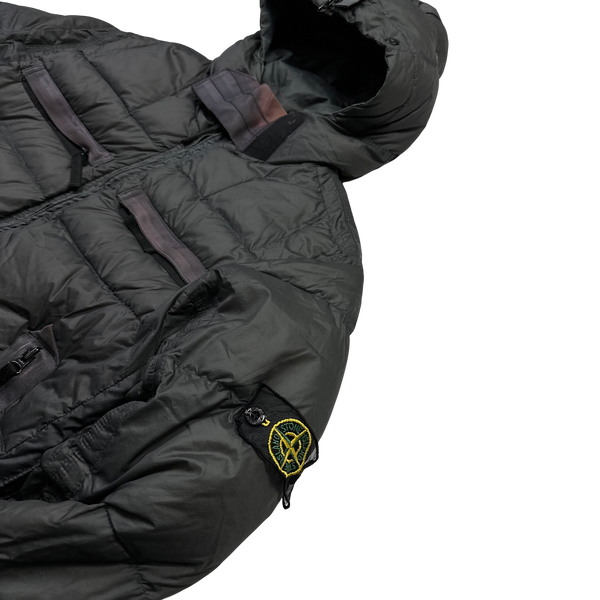Stone Island 2007 Opaque Nylon Tela Mesh Badge Puffer  - XL