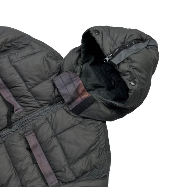 Stone Island 2007 Opaque Nylon Tela Mesh Badge Puffer  - XL