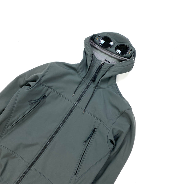 CP Company Grey Soft Shell Goggle Jacket