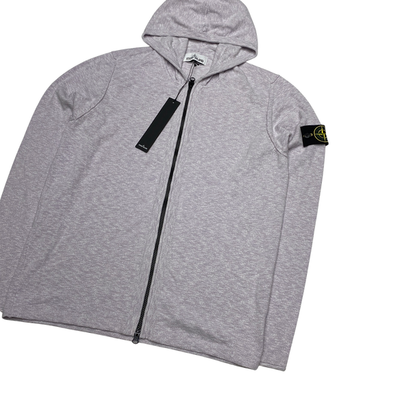 Stone Island Lilac Marl 2022 Zipped Hoodie