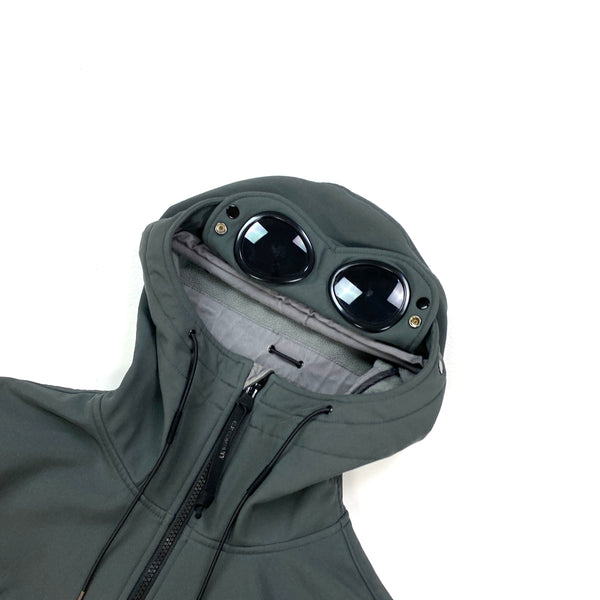 CP Company Grey Soft Shell Goggle Jacket