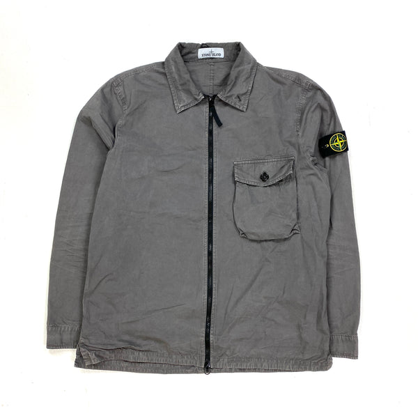 Stone Island 2020 Grey Cotton Overshirt