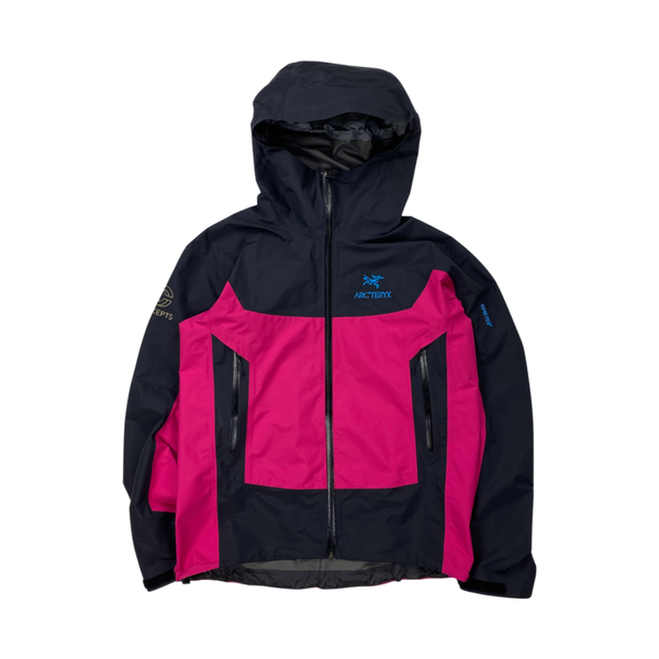Black and cheap pink waterproof jacket