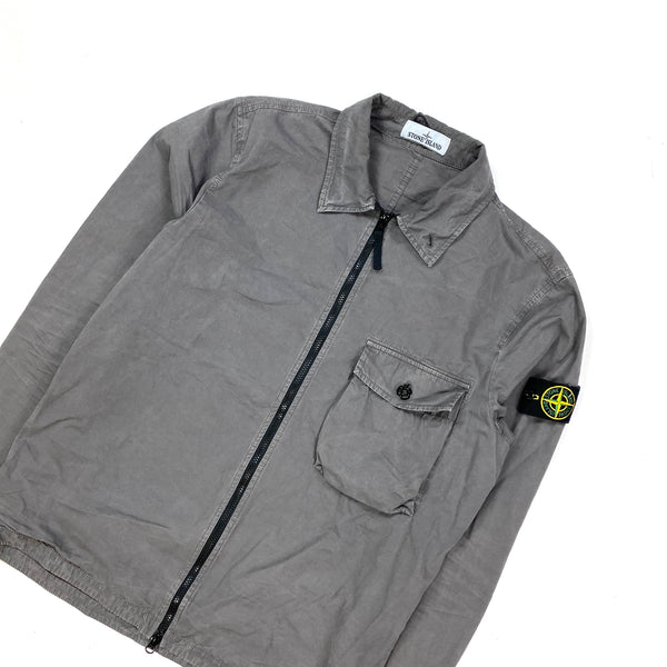 Stone Island 2020 Grey Cotton Overshirt