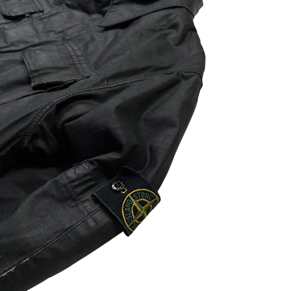 Stone Island 1999 Vintage Laminated Cotton Duel Layer Jacket - XL