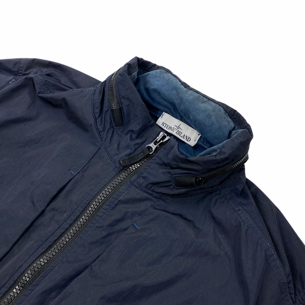 Stone Island Navy Nylon Metal Flock Jacket