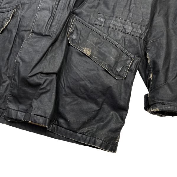 Stone Island 1999 Vintage Laminated Cotton Duel Layer Jacket - XL