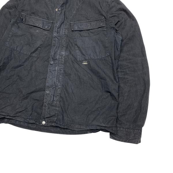 CP Company Charcoal Black Goggle Overshirt Jacket