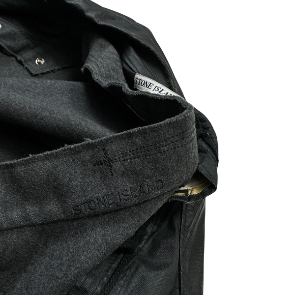 Stone Island 1999 Vintage Laminated Cotton Duel Layer Jacket - XL