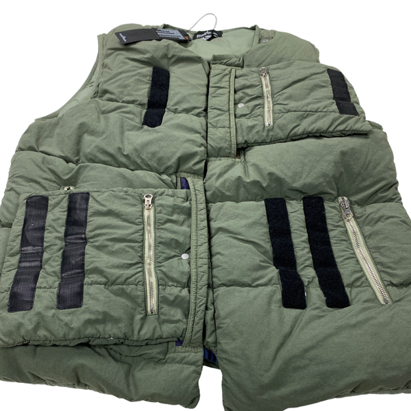 Stone Island Olive Green Naslan Light Reflective Gilet