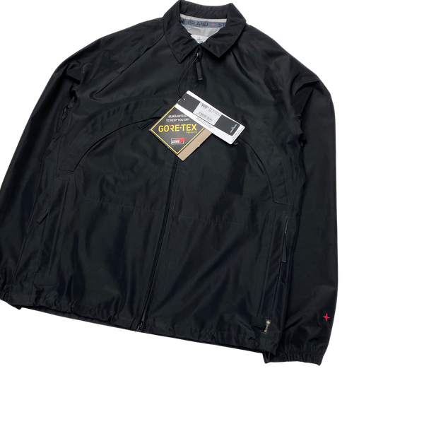 Stone Island Marina Gore Tex Waterproof Spellout Jacket