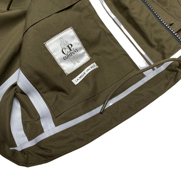 CP Company Brown Ventile La Mille Goggle Jacket