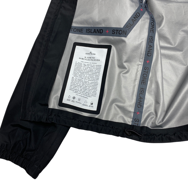 Stone Island Marina Gore Tex Waterproof Spellout Jacket