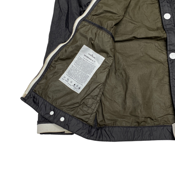 Stone Island Membrana 3L TC Brown Rain Jacket