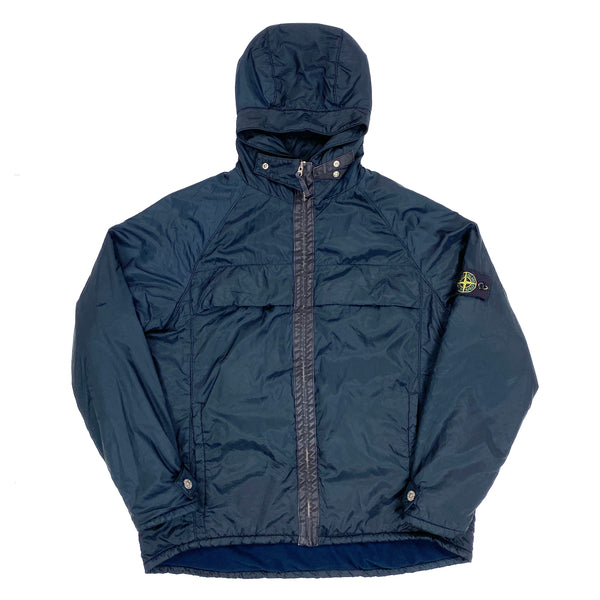 Stone Island Vintage Navy Fleece Lined Nylon Jacket
