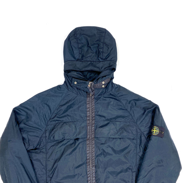Stone Island Vintage Navy Fleece Lined Nylon Jacket
