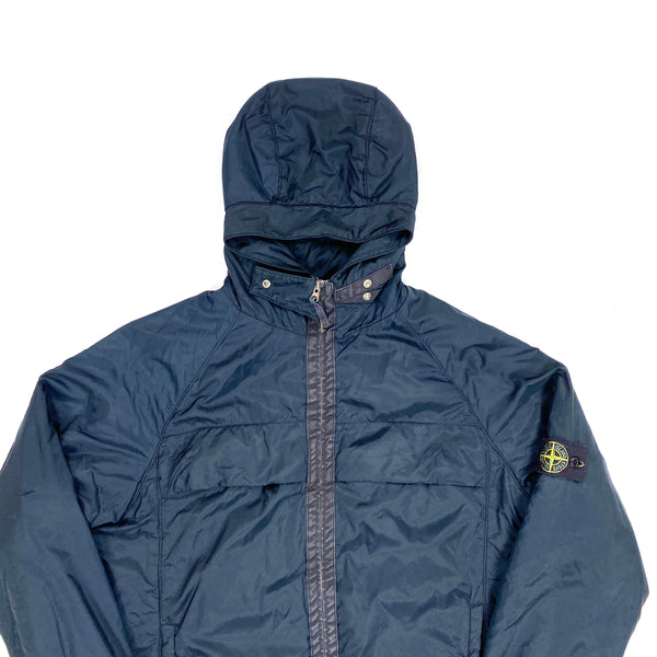Stone Island Vintage Navy Fleece Lined Nylon Jacket