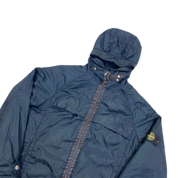 Stone Island Vintage Navy Fleece Lined Nylon Jacket