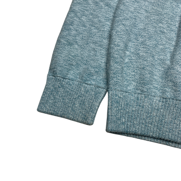 Stone Island 2020 Blue Soft Cotton Knit Crewneck