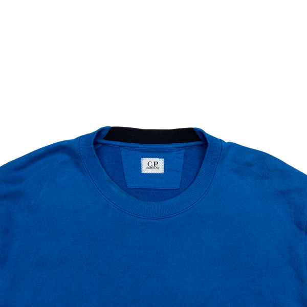 CP Company Blue Cotton Crewneck Sweatshirt