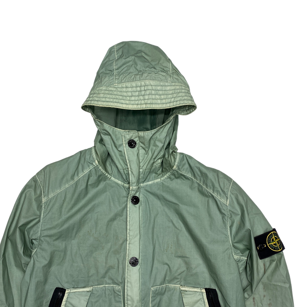 Stone Island 2012 Sage Green Mussola Gommata Jacket