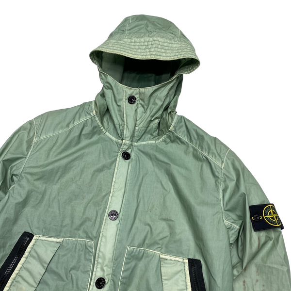 Stone Island 2012 Sage Green Mussola Gommata Jacket