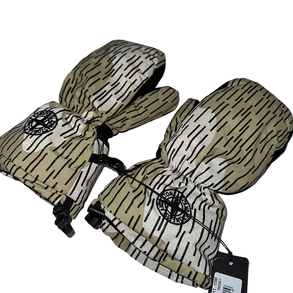 Stone Island 2021 Reflective Rain Camo Gloves