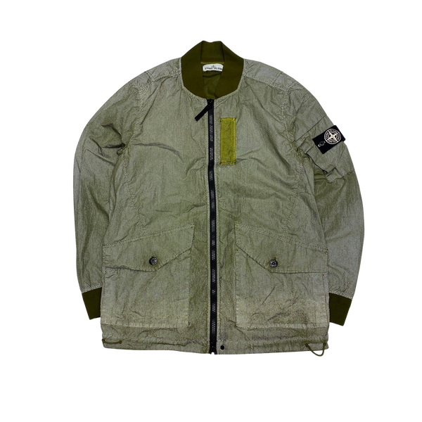 Stone Island 2016 Green Pixel Reflective Jacket