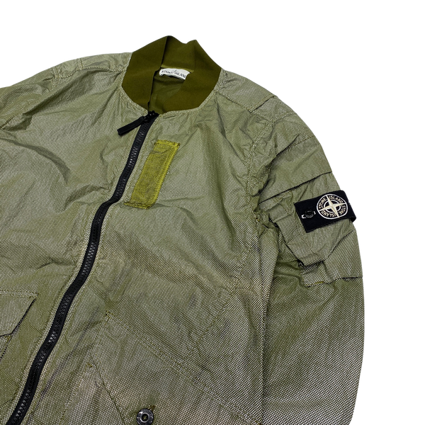 Stone Island 2016 Green Pixel Reflective Jacket