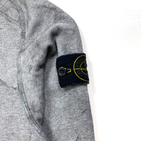 Stone Island Grey Dust Treatment Pullover Hoodie