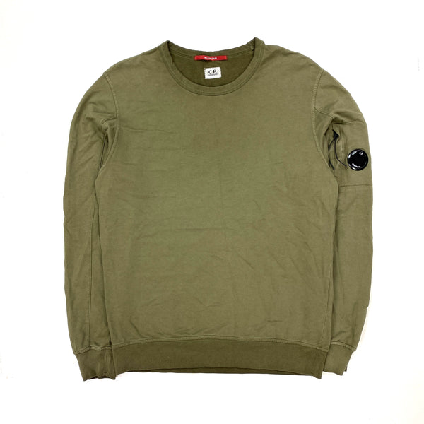 CP Company Khaki Lens Viewer ReColour Crewneck