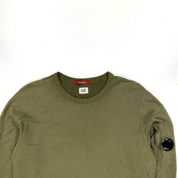 CP Company Khaki Lens Viewer ReColour Crewneck