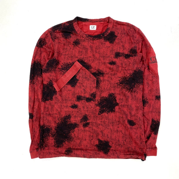 CP Company Red Camo Crewneck Sweatshirt