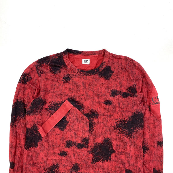 CP Company Red Camo Crewneck Sweatshirt