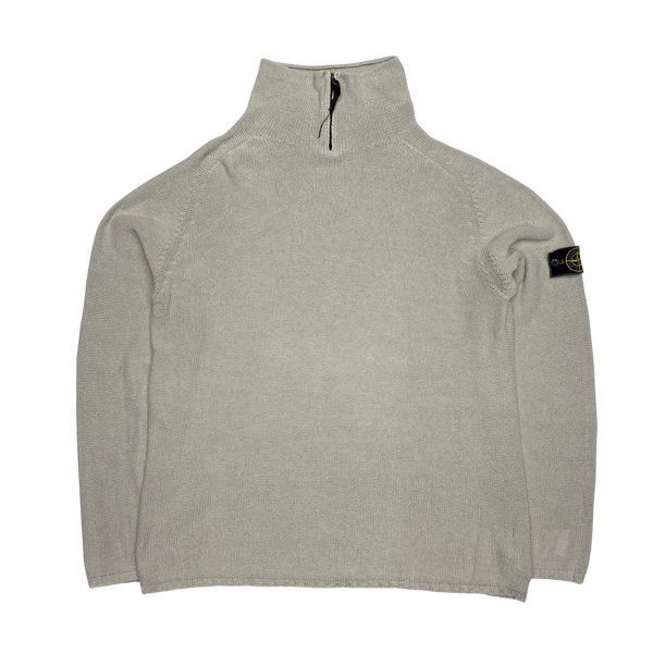 Stone Island 1999 Oatmeal Knitted Vintage Pullover Jumper