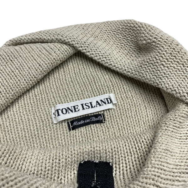 Stone Island 1999 Oatmeal Knitted Vintage Pullover Jumper