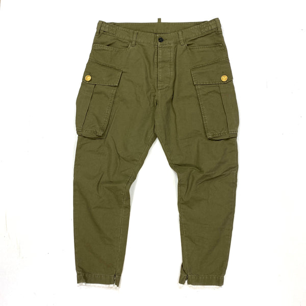 Dsquared Olive Cargo Trousers