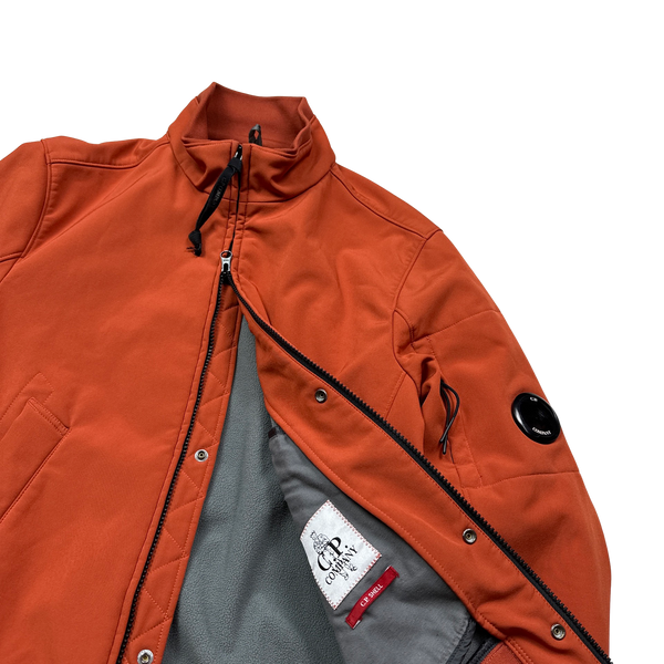 CP Company Burnt Orange Soft Shell Lens Viewer Jacket Medium Mat s Island