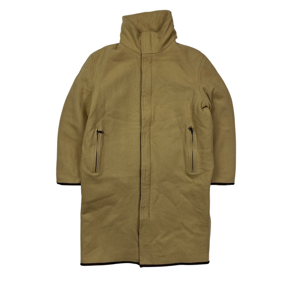 Prada Beige Wool Padded Parka Jacket - Medium