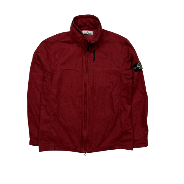 Stone Island 2014 Red Wool Overshirt - XL