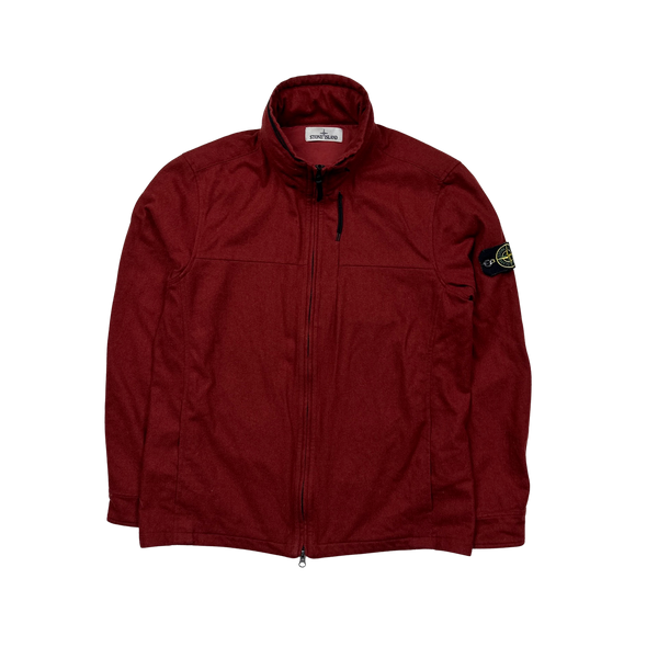 Stone Island 2014 Red Wool Overshirt - XL