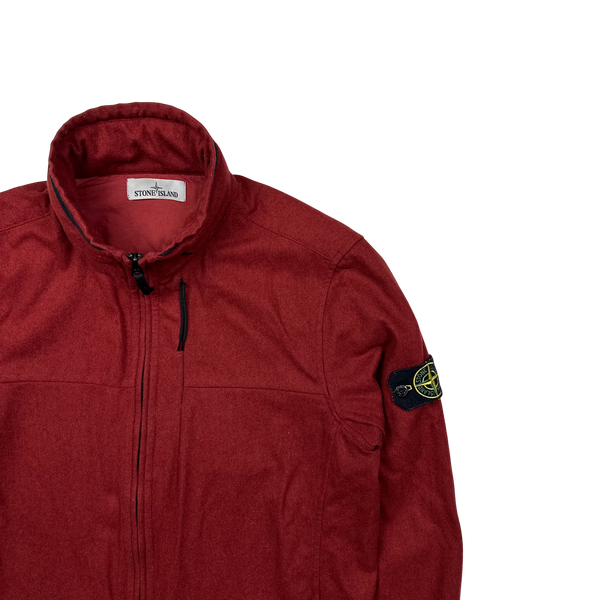 Stone Island 2014 Red Wool Overshirt - XL