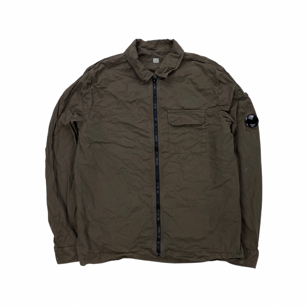 CP Company Brown Cotton Overshirt