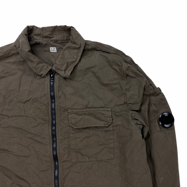 CP Company Brown Cotton Overshirt