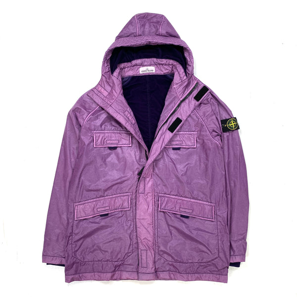 Stone Island Purple Lamy Flock Multipocket Jacket