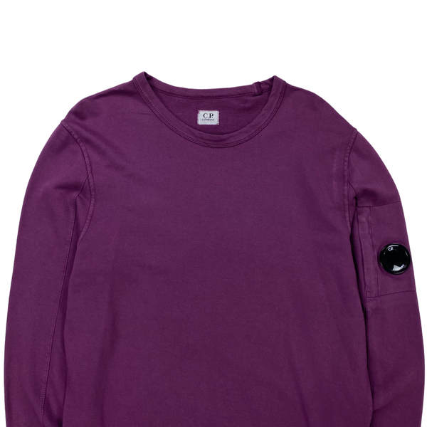 CP Company Purple Cotton Crewneck Sweatshirt