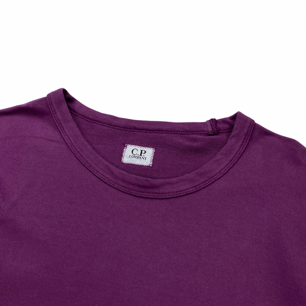 CP Company Purple Cotton Crewneck Sweatshirt
